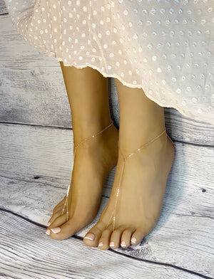 Leona Gold Barefoot Sandals