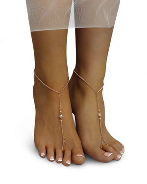 Rina Gold Barefoot Sandals