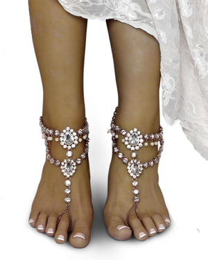 Marion Gold Barefoot Sandals
