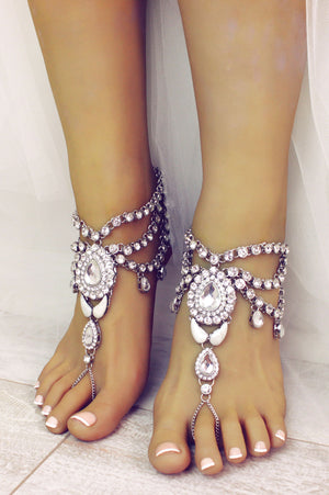 Bali Silver Barefoot Sandals
