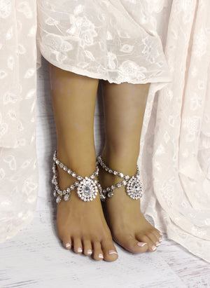 Serena Silver Anklets