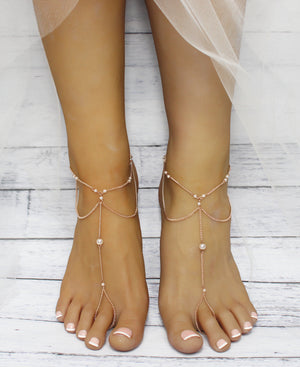 Lima Gold Barefoot Sandals