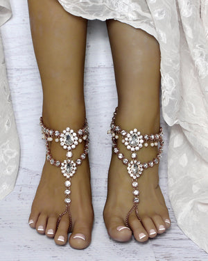Marion Gold Barefoot Sandals
