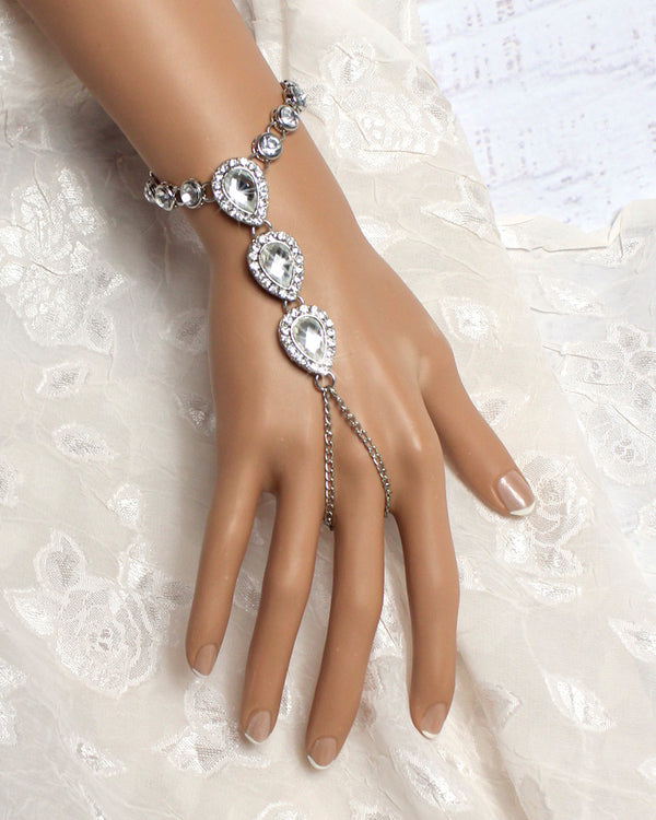 Nia Silver Hand Chain