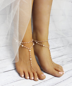 Sophia Gold Barefoot Sandals