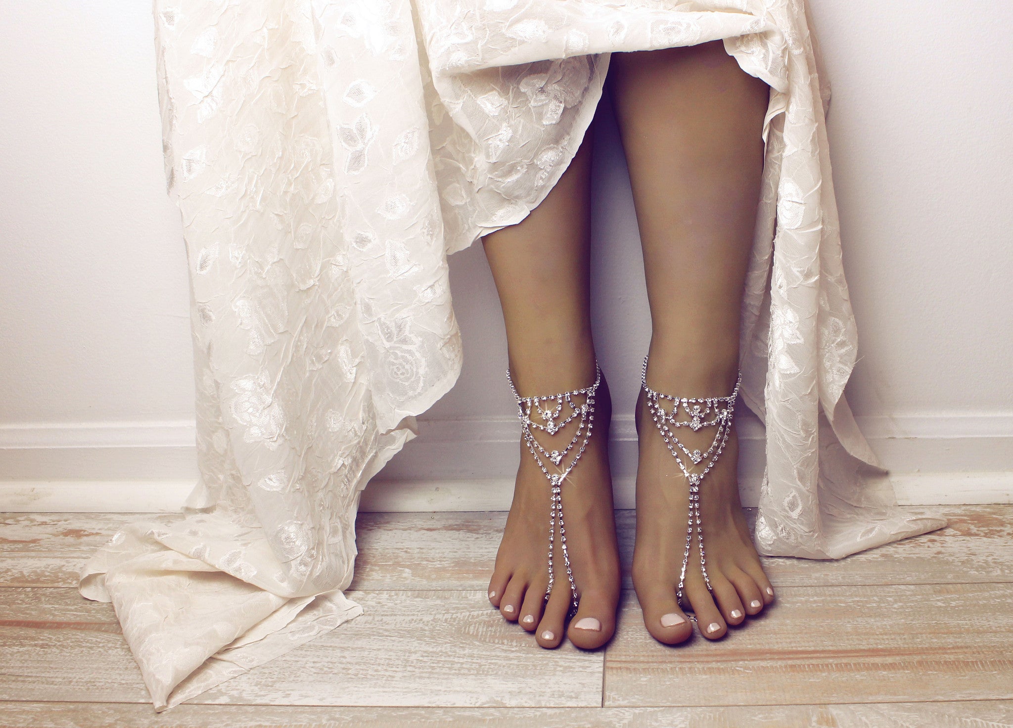 Wedding Attire Barefoot Beach Wedding Shoes Zainab Barefoot Sandals